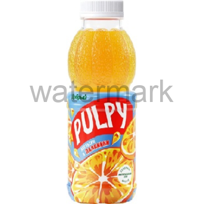 Добрый 0,9л. Напиток сокосод.из Апельсина с мякотью Pulpy 10%