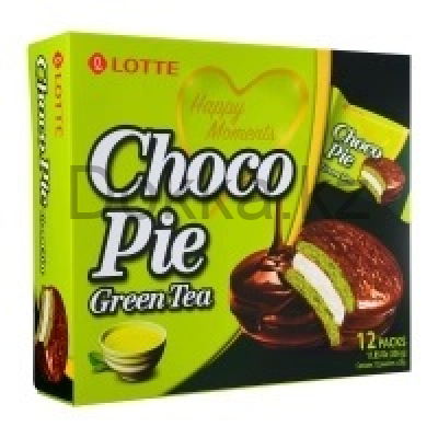 Мучное кондитерское изделие в глазури ("Матча") "Choco Pie MATCHA" 12шт*30гр.
