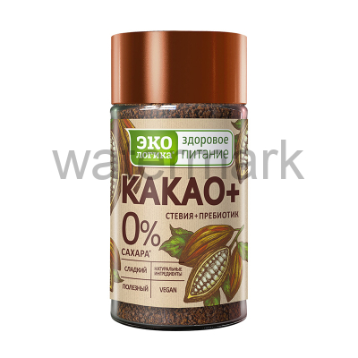 Какао-напиток "Какао плюс" 125гр.банка растворимый без кофеина