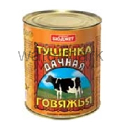 Тушенка Дачная 340гр.говяжья Семейный Бюджет №9