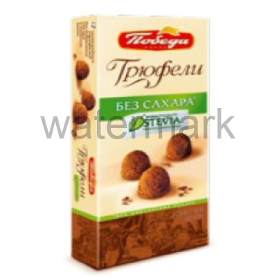 Конфеты 2108 "Трюфели шоколадные без добавл.сах, посыпан.темным какао" 180г/21шт