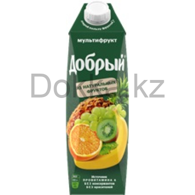 Добрый 1л.Нектар Мультифрукт из смеси фруктов, обогащ.провит. А  50% ДП