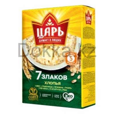 Хлопья 7 злаков "Царь" 35К 400 гр.
