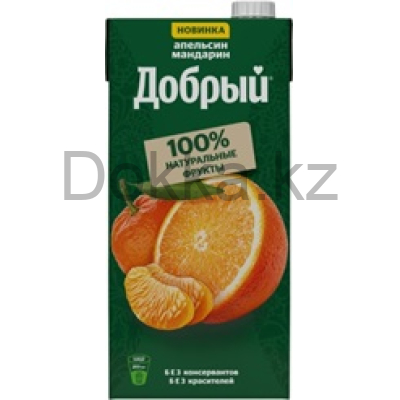 Добрый 2л.Напиток сокосод.из апельсинов,мандаринов, грейпфрутов, лимонов  "Апельсин Мандарин" 35% ДП