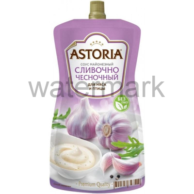 Соус 233гр."Сметан.с грибами"майонезный, с дозатором, ТМ "Астория"