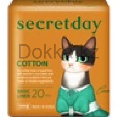 SecretDay Прокладки ежедневные COTTON, Basic Liner, 20 шт