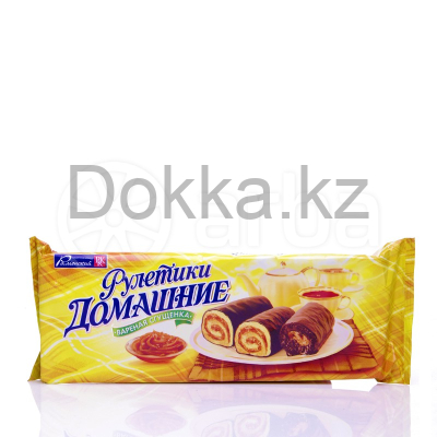 Мини-рулет 476 с кремом вар.сгущ"Рулетики Домашние"150 гр.из светл.теста
