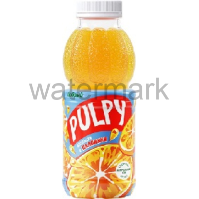 Добрый 0,45л. Напиток сокосод.из Апельсина с мякотью Pulpy 10%