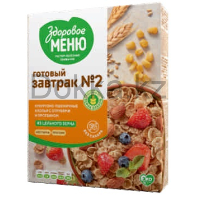 Хлопья кук.пшенич.№2 с отрубями и протеином из пророщеного зерна