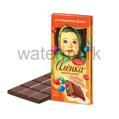 Шоколад Аленка с разноцветными драже 1/75