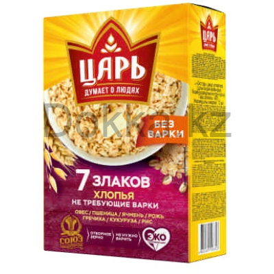 Хлопья 7 злаков "Царь" К63 400гр. не треб.варки