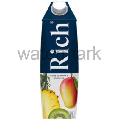 Рич 1л.Сок из смеси фруктов "Мультифрукт" 100% ДП