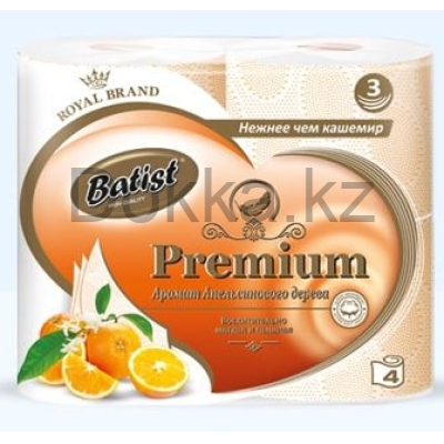 Т/бумага "BATIST" 4 шт. 3-сл. Апельсиновое дерево