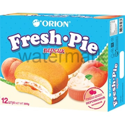 Пирожное Бисквитное с персиковой начинкой(Фреш пай) "FRESH PIE"