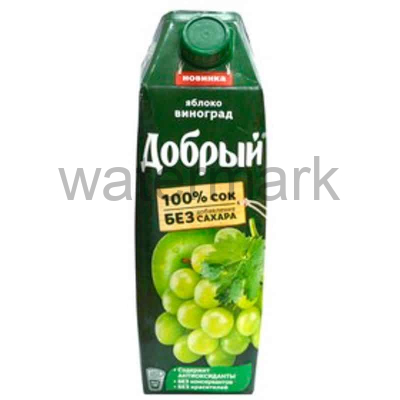Добрый 1л. Яблочно-виноградный сок осветленный 100% ДП