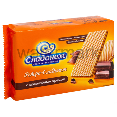 Ваф.ТМ10"Ретро-Сладонеж"с шоколад.вкусом 0,3кг.12уп.