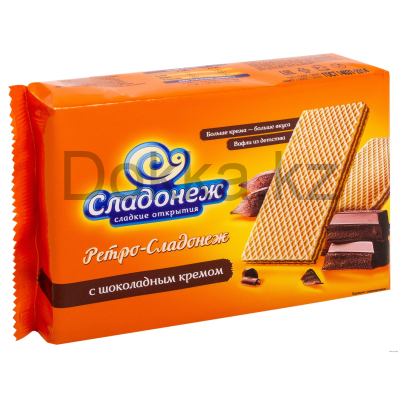 Ваф.ТМ10"Ретро-Сладонеж"с шоколад.вкусом 0,3кг.12уп.