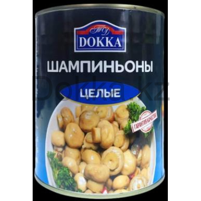 Шампиньоны целые марин. ст/б 280 гр. ТМ "DOKKA"