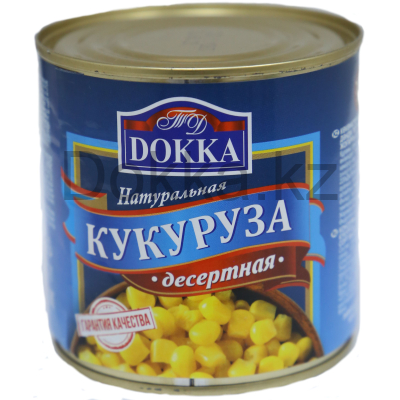 Кукуруза десертная в зернах ТМ "DOKKA" ж/б 400 гр.