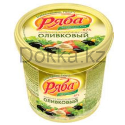 Майонез 800гр."Классич.Оливковый"ведро, ТМ "Ряба"