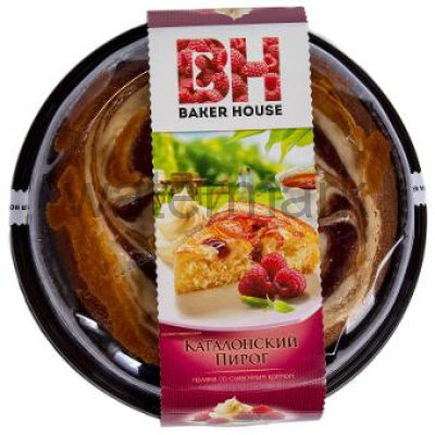 Пирог 400 гр."KOVIS" бискв. с нач.малиновой сливочной