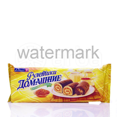 Мини-рулет 476 с кремом вар.сгущ"Рулетики Домашние"150 гр.из светл.теста