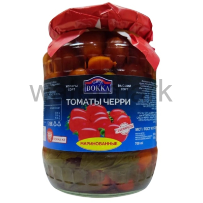 Томаты черри маринованные  700мл. ст/т ТМ "DOKKA"