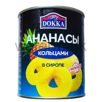 Ананас Шайба 850гр. ТМ "ДОККА"