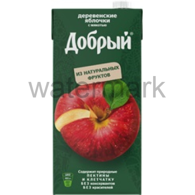 Добрый 2л. Яблочный нектар "Фермерские яблочки" 50% ДП