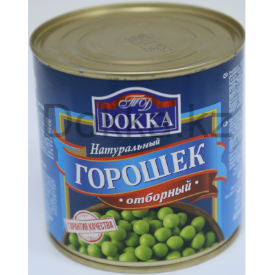 Горошек зеленый ТМ "DOKKA" ж/б 400 гр.