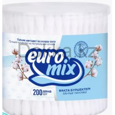Ватные палочки EVROMIX 200 шт