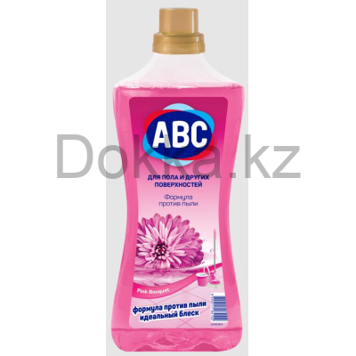 Универсальный очиститель "АВС" для пола 900мл. РОЗОВЫЙ