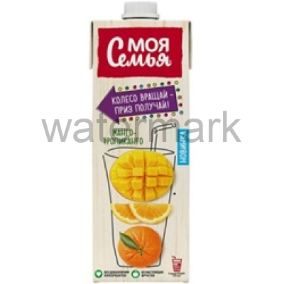 Моя семья 0,95л. Напиток сокосодерж.из апельсина, мандарина и манго "Манго-Тропиканго" ДП