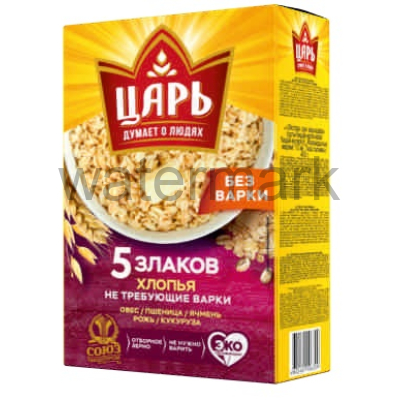 Хлопья 5 злаков "Царь" К61 400гр. не треб.варки