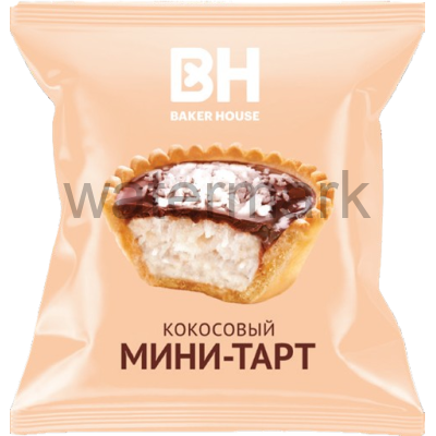 Мини-тарты 40 гр.с кокосовой начинкой "Baker House"