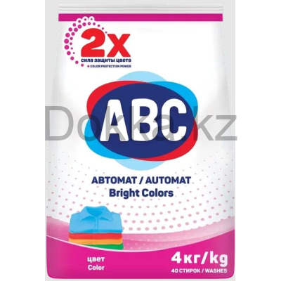 Стиральный порошок "АВС" 4кг. КОЛОР