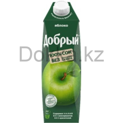 Добрый 1л.Яблочный сок осветленный 100% ДП