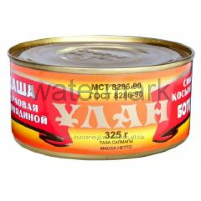 Каша перловая с говядиной 325гр.Улан