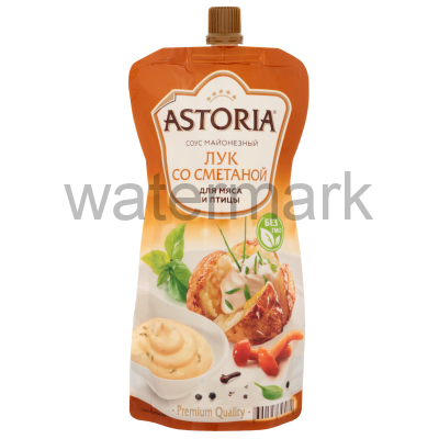 Соус 233гр."Лук со сметаной"майонезный, с дозатором, ТМ "Астория"