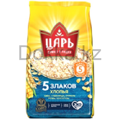 Хлопья 5 злаков "Царь" П34 400 гр.
