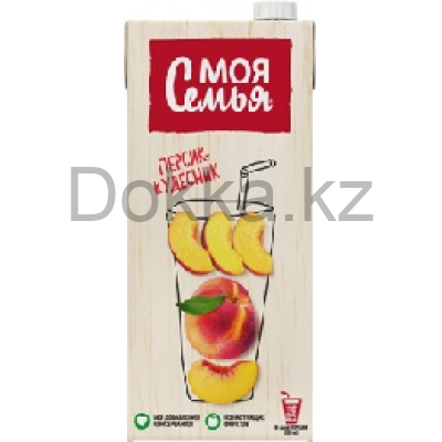 Моя семья 1,93л. Напиток из груш, яблок и персиков "Персик-Кудесник"