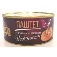 Паштет из говяжьей печени Нежность СТ 300 гр.