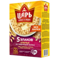 Хлопья 5 злаков "Царь" К61 400гр. не треб.варки