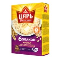 Хлопья 6 злаков "Царь" 23К  400 гр.