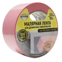 Лента крепированная клейкая бумажн./малярная,48мм*40м AVIORA