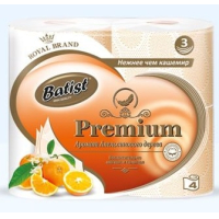 Т/бумага "BATIST" 4 шт. 3-сл. Апельсиновое дерево