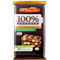 Шоколад 1129 Темный без добавл.сах с цельным фундуком"Чаржед" 90г/12шт