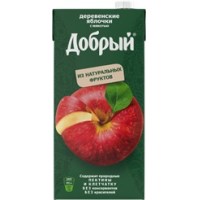 Добрый 2л.Нектар яблочный с мякотью"Деревенские яблочки"50% ДП