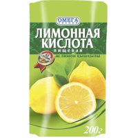 Лимонная кислота 200 гр. ДойПак Омега