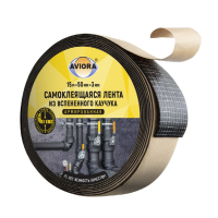 Лента самоклеящ.армированная из вспен.каучука 50мм*15м*3мм,AVIORA